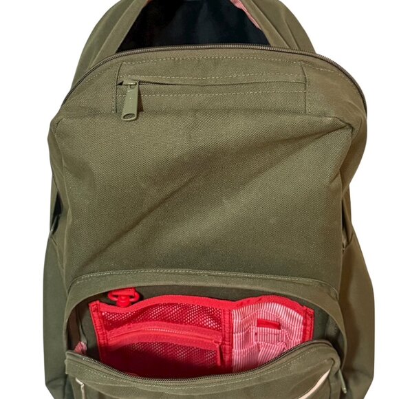 Herschel Pop Quiz Backpack, Green/White, Classic 22L - Picture 5 of 12